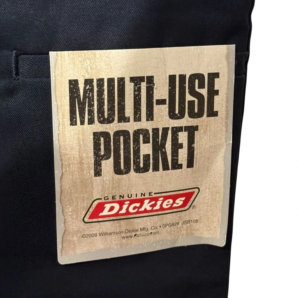Dickies Mens Work Pants Double Knee Multi Use Pocket Loose Fit Navy 42x30 NWT